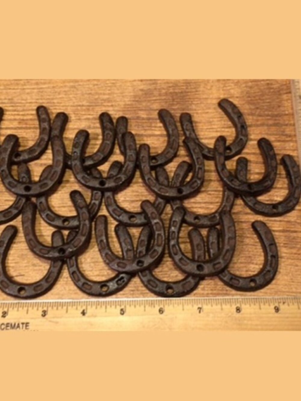 Ten (10) X-Small Horse Shoe Rustic Cast Iron 2" Tall Set of Ten (10) 0170-05211 - Picture 9 of 11